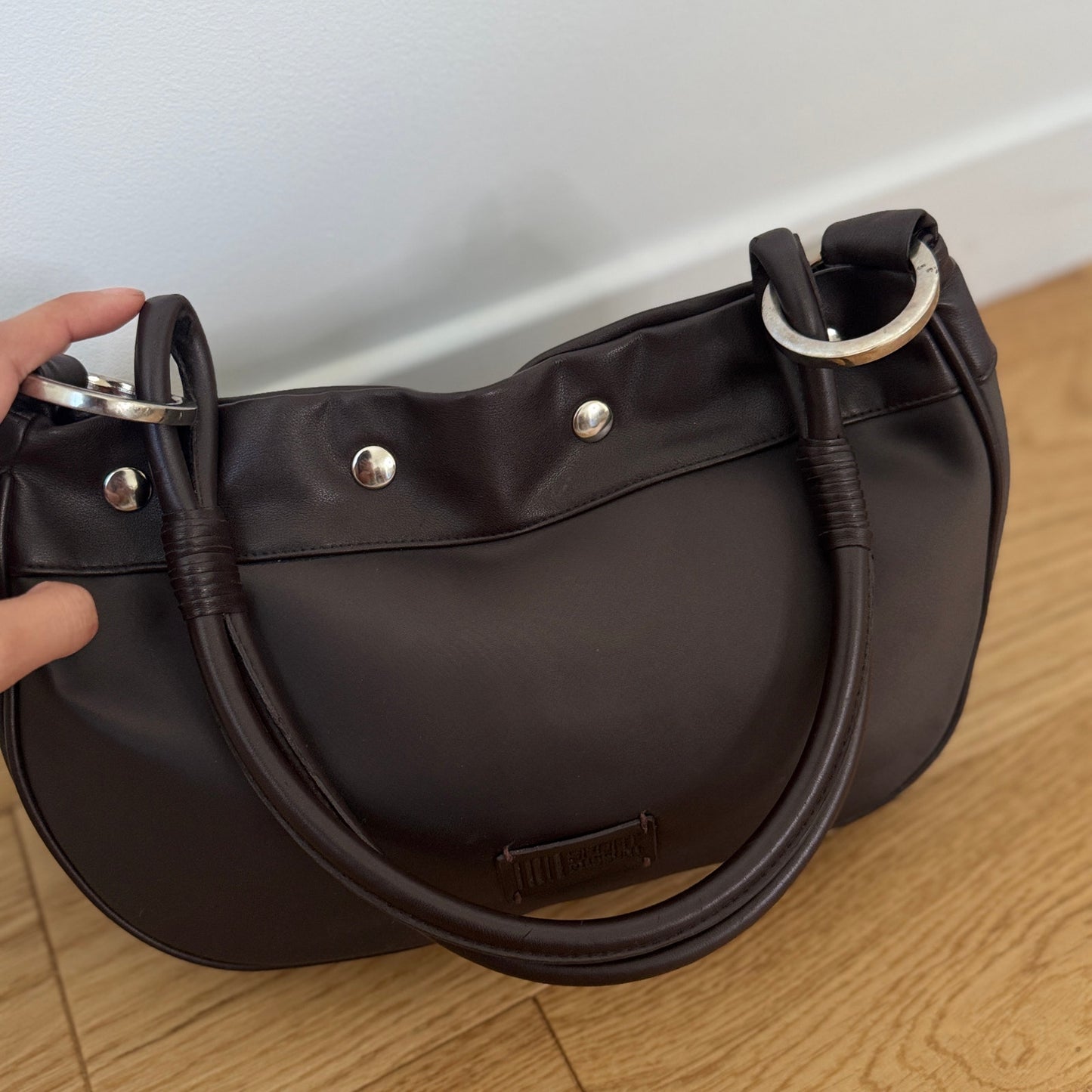 Sport Missoni Brown Leather Shoulder Bag