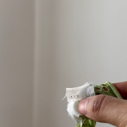 Vintage Brazilian Designer Lime Green Dress Drop Waist Y2K (XS/S)