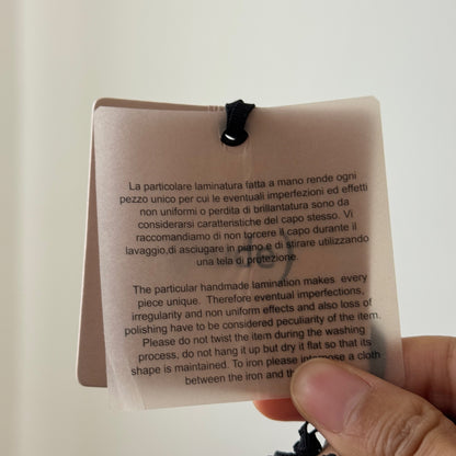 Vintage Italian 00s Blue Linen Knit Long Sleeve Top (Medium)