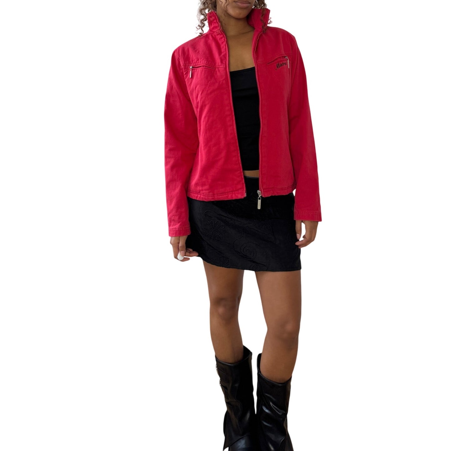 Vintage Mistral Moto Zip Jacket “Heaven Riders” (Small)