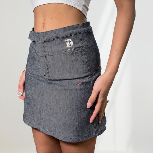 Vintage y2k Diesel denim mini skirt (XS)
