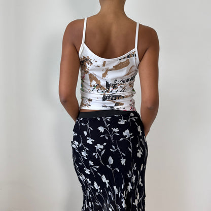 Vintage Graphic Spaghetti-Strap Cami (S)