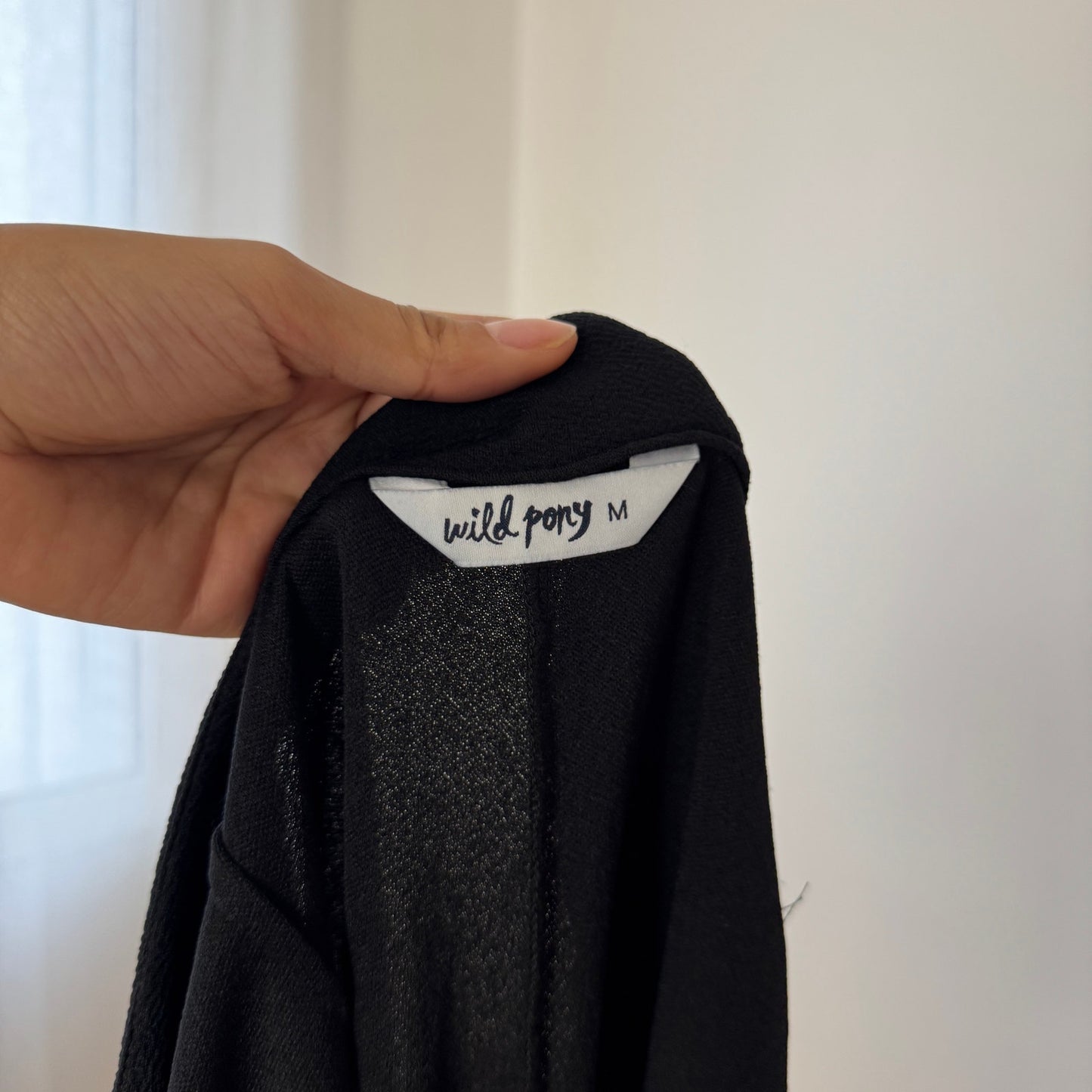 Wild Pony Black Low Rise Flare Pants (Small)