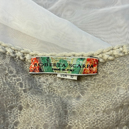 Italian Designer Crochet Cardigan (S/M)