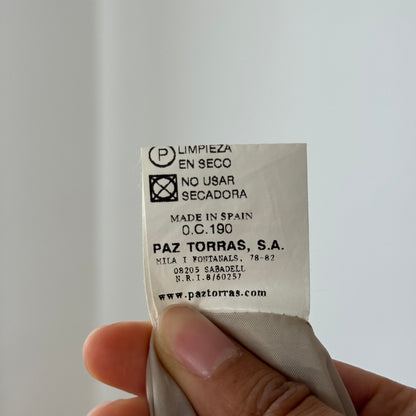 Vintage cheetah & abstract floral satin-mesh midi skirt with tiered hem (Small)