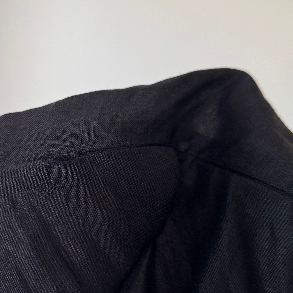 Vintage Black Ruffle Mini Dress (XS)