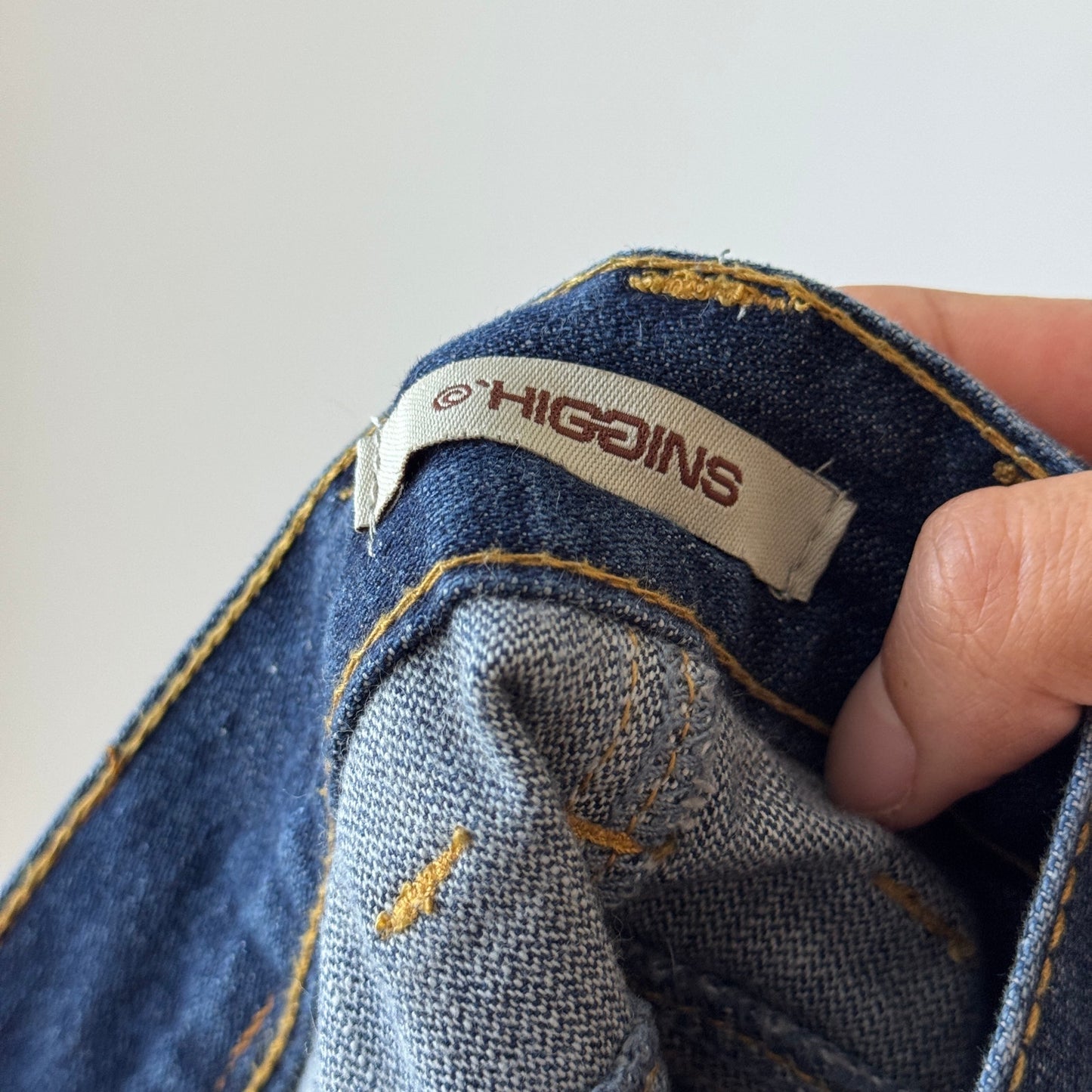 Vintage Patch-Pocket Denim Mini Skirt (XS)