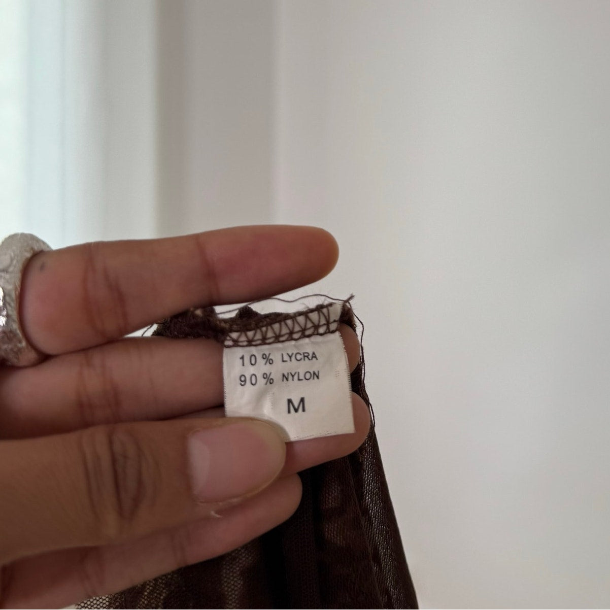 Vintage Brown Leopard Print Sequin Mesh Lace Cami Top Y2K (S)