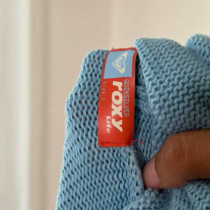 Vintage Roxy Blue Hooded Knit Sweater (S)