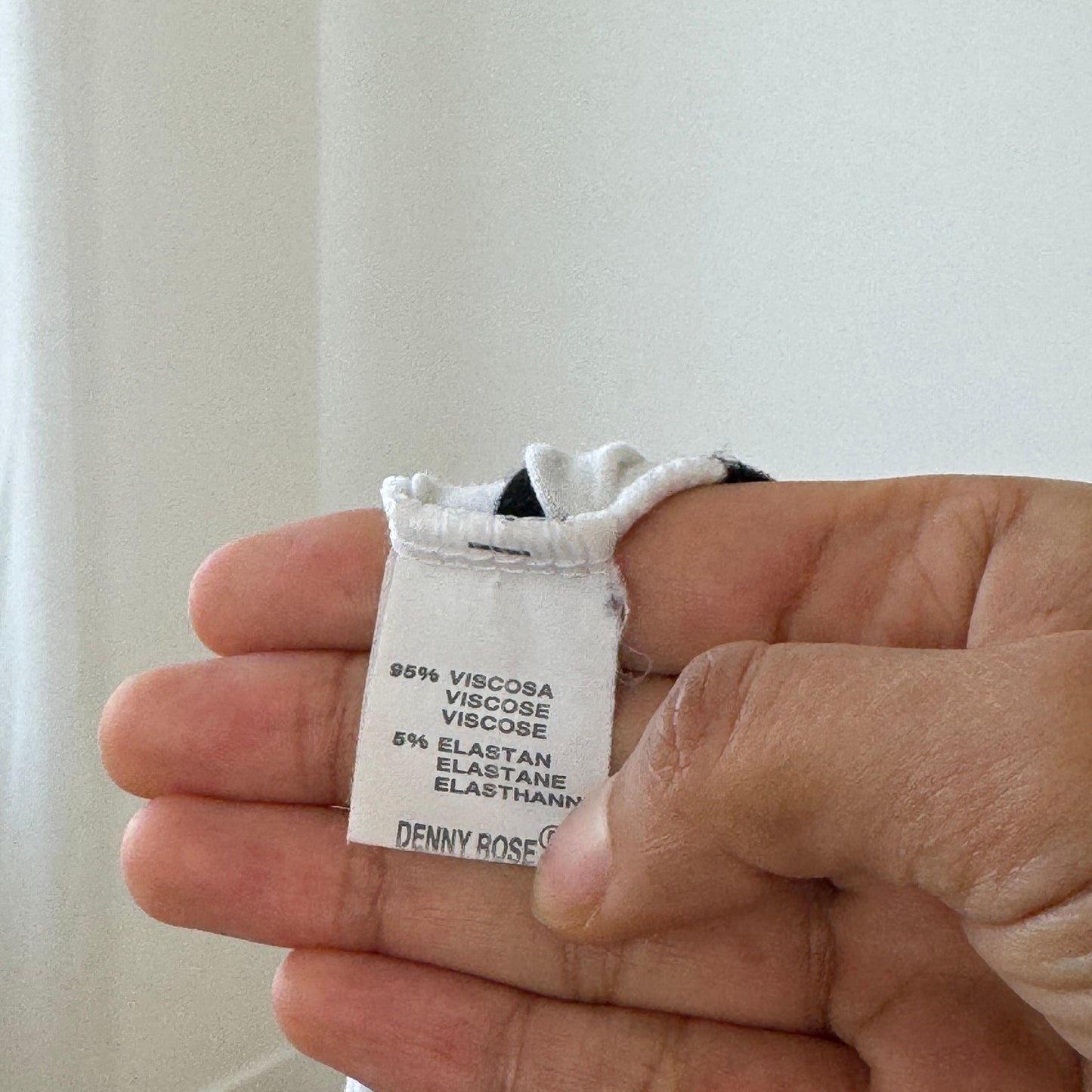 Vintage Italian Striped Slinky Asymmetrical Sleeve Top by Denny Rose (S)