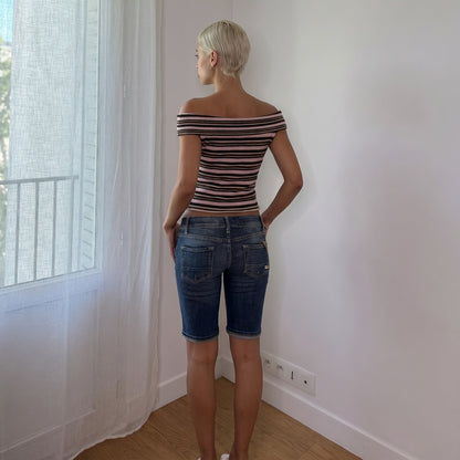 Vintage Low Rise Denim Capris (S)