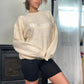 Vintage Burberry spell out sweater in color cream (XS-XL) Embroidered
