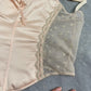 Blumarine pastel pink corset bustier top with mesh panels (S/M)