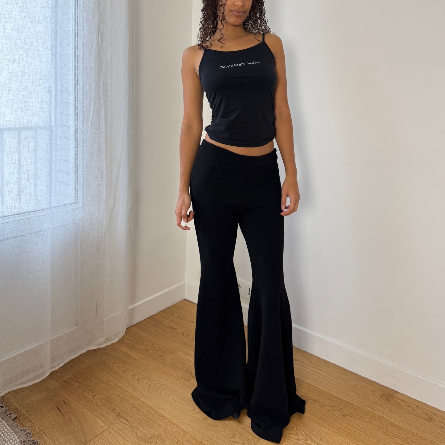 Wild Pony Black Low Rise Flare Pants (Small)