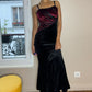 Italian Vintage velvet goth dress (XS/S)