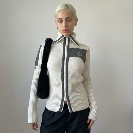 Vintage Lonsdale London Wool Zip Up Cardigan (S)