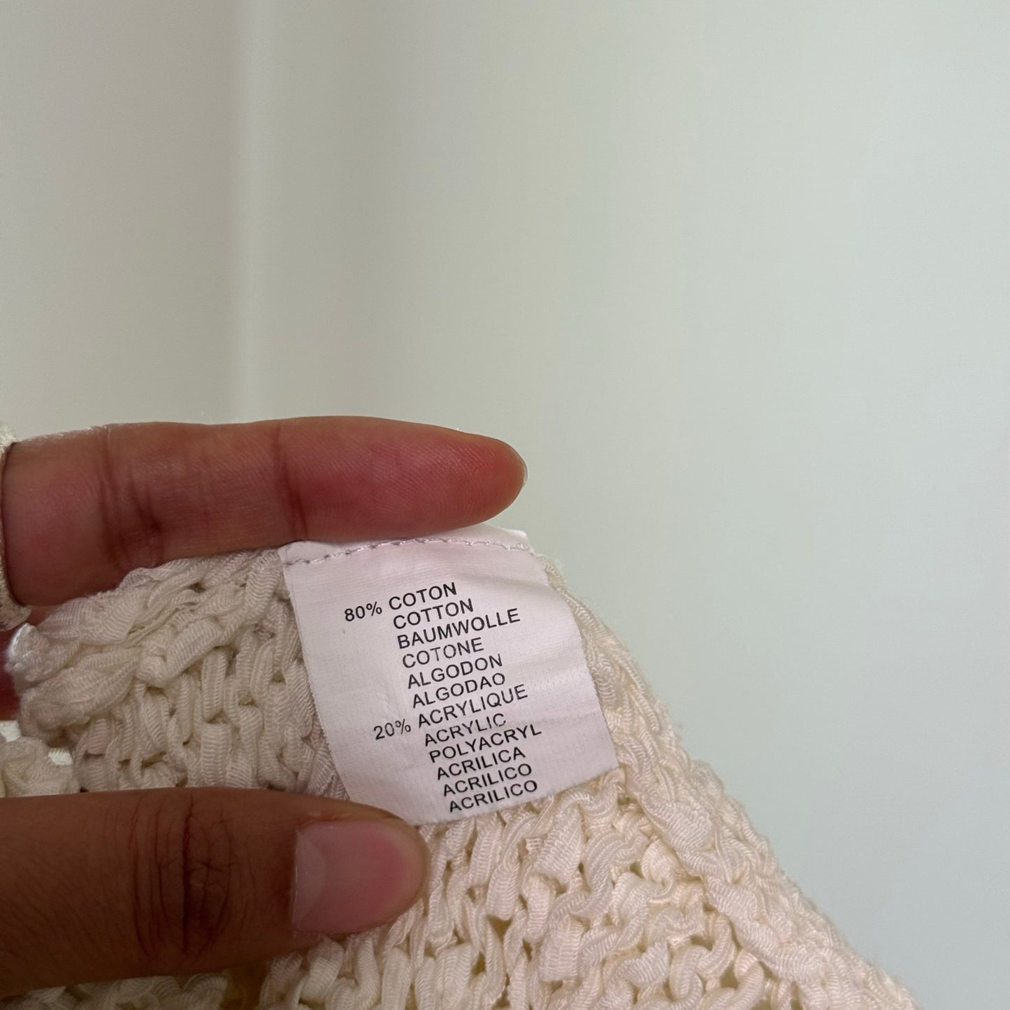 Vintage Italian White Cable Knit Cardigan Double Zip Y2K Sweater (S/M)