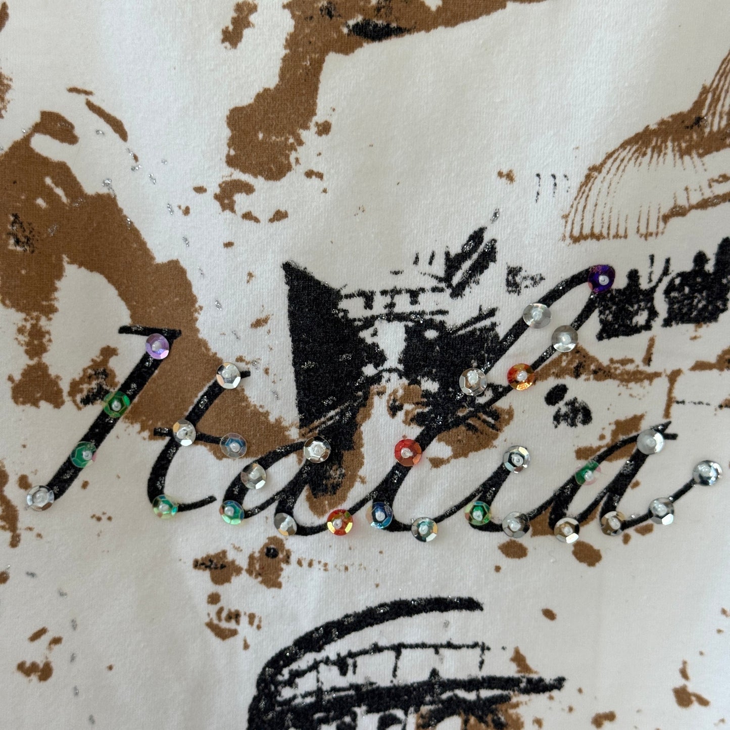 Vintage Graphic Spaghetti-Strap Cami (S)