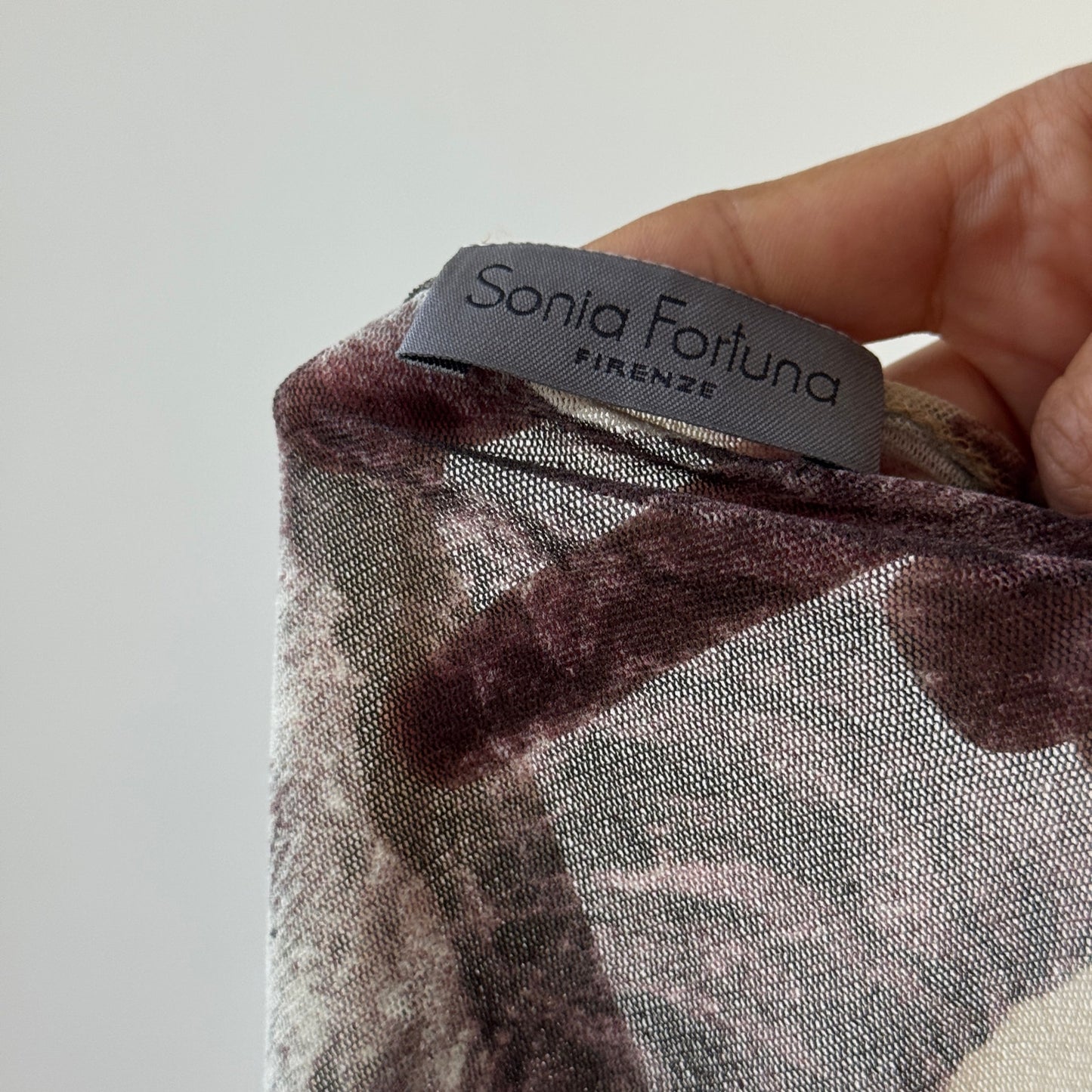 Italian Vintage Sonia Fortuna Mesh Sequin Baby Tee (Small)