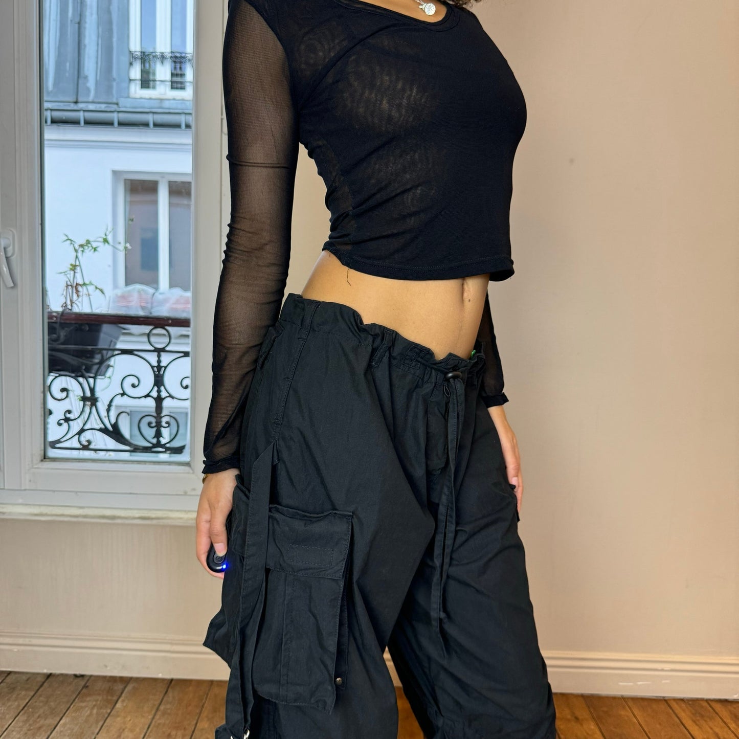 Vintage Goth Cargo Pants oversized (S)