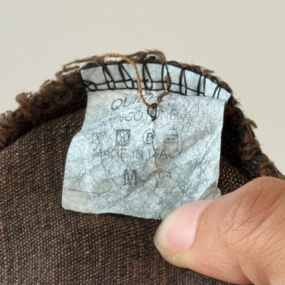 Vintage Italian Dark Blue Mid Rise Denim Midi Skirt with Contrast Seams (Small)