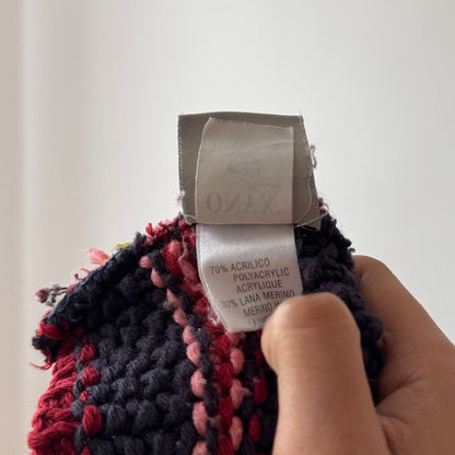 Vintage Onyx Italian Striped Knit Zip Cardigan (S/M)