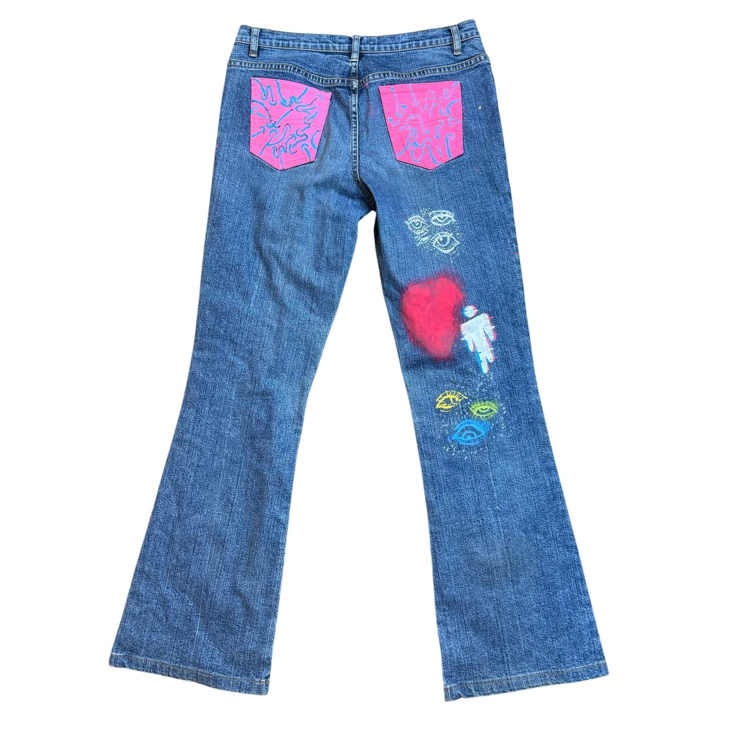 Vintage Y2K Embellished Denim pants (XS/S)