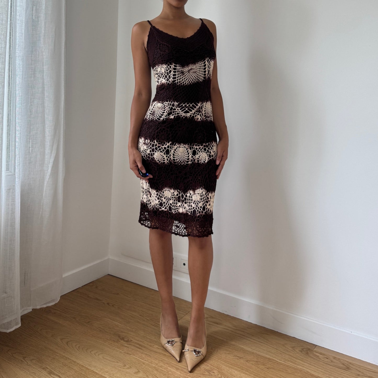 Nicowa Crochet Knit Dress (S)