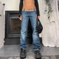 Made in Italy - Vintage 90s dark wash denim jeans mid rise and straight fit XS-S