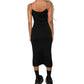 Vintage Y2k Italian Designer Black Knit Dress (XS-S)