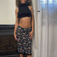 00s Floral Mesh Midi Skirt (XS/M)