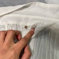 90s White Mesh Shirt Vintage Ruffle Details (XS-M) Ballet Fairy Core