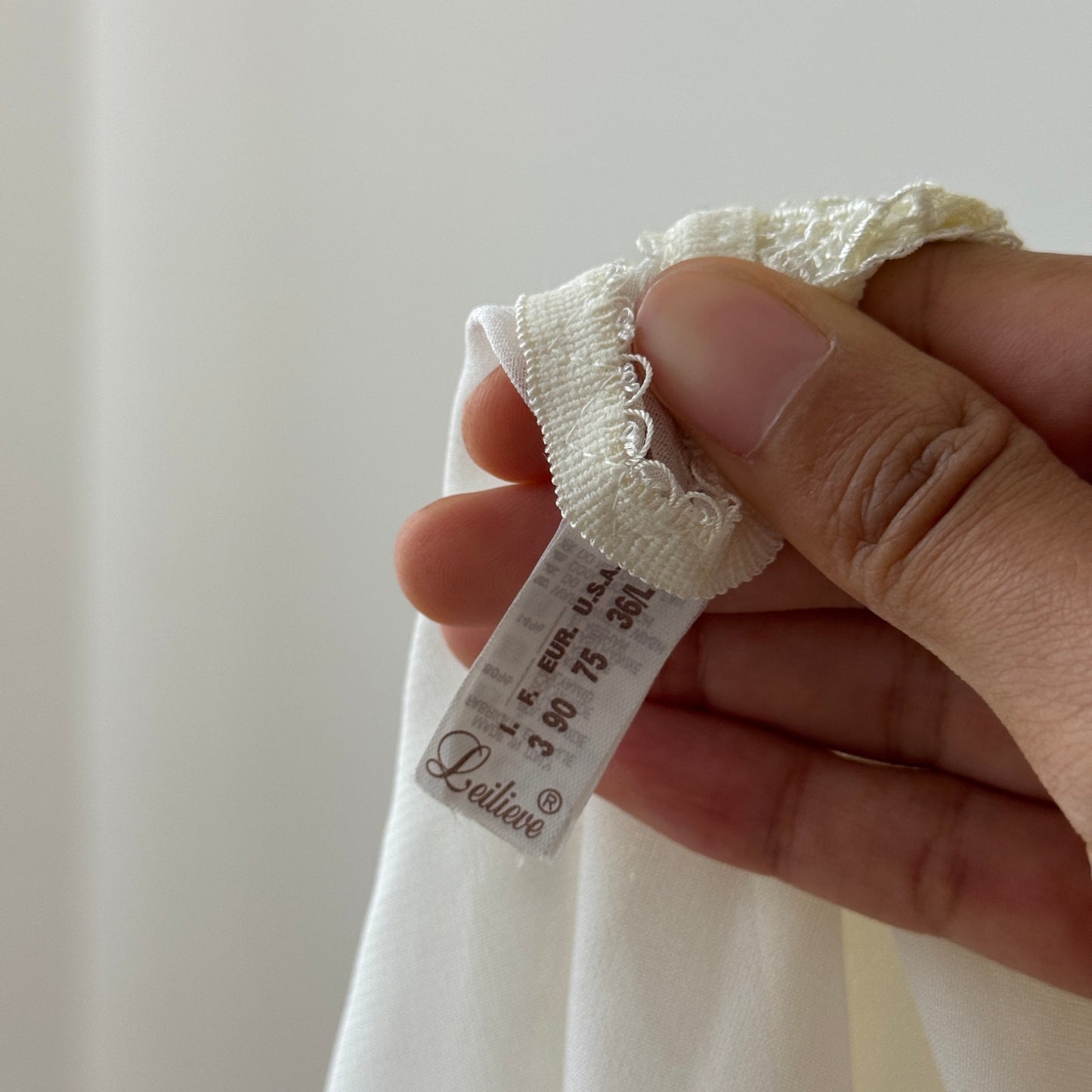 Vintage Italian ivory lace babydoll cami (Small)