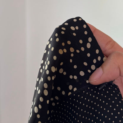Vintage Italian Polka Dot Mesh Midi Skirt (S)