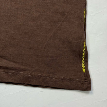 Italian Vintage 00s brown graphic baby tee (S)