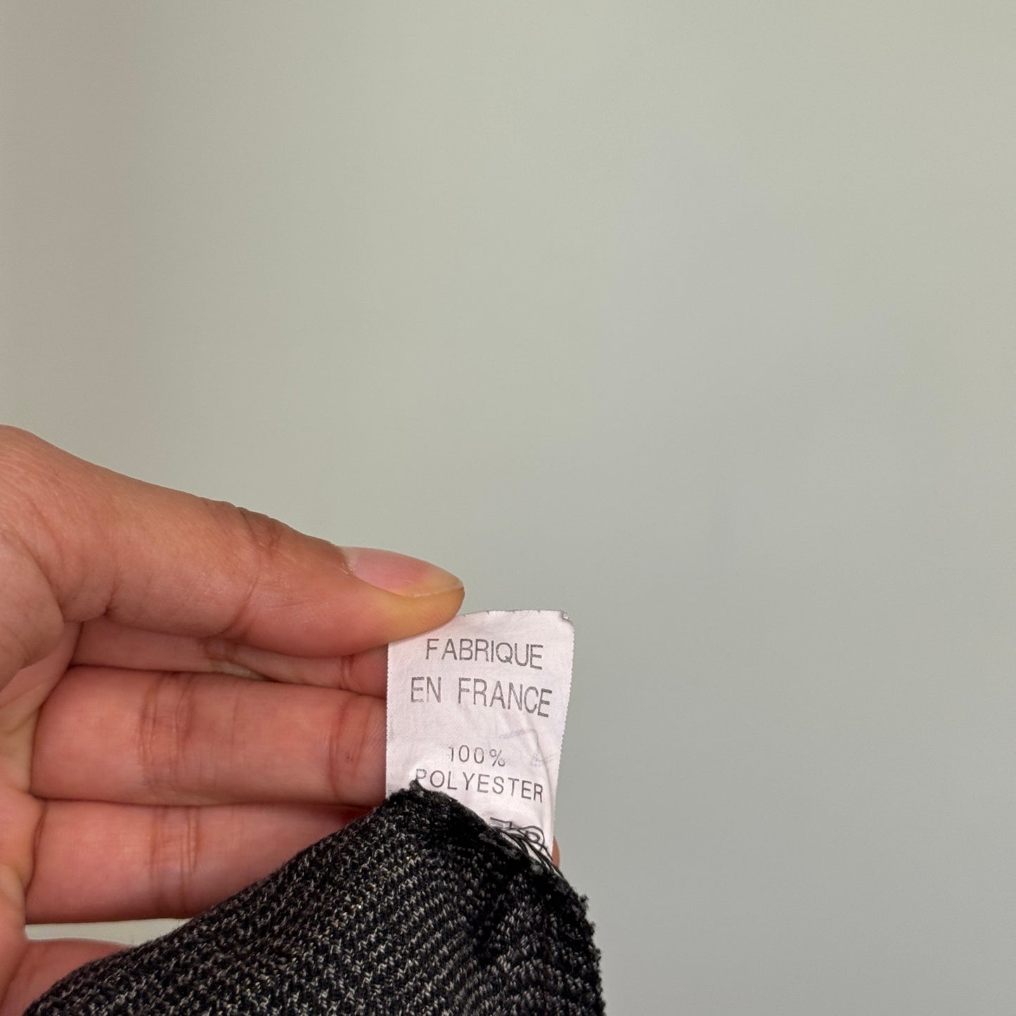 Vintage Grey Plaid Slightly Flared Leg Capri Y2K French (XS/S)