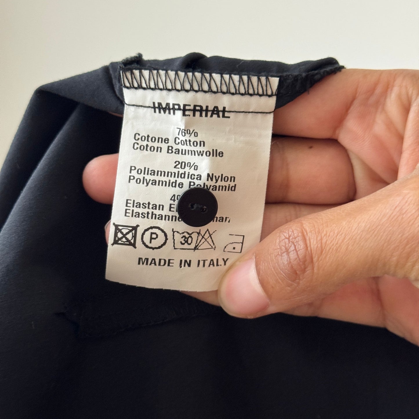 Vintage Italian Ruffle Front Button-Up Blouse (XS/S)