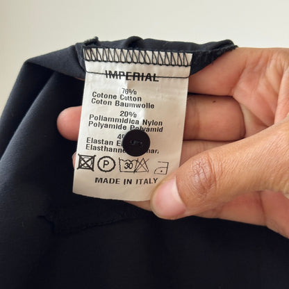 Vintage Italian Ruffle Front Button-Up Blouse (XS/S)