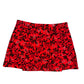 90s Red Floral Rom com Mini Skirt (XS)