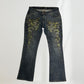 Vintage Roberto Cavalli Graphic Denim Jeans low rise and straight fit (S)