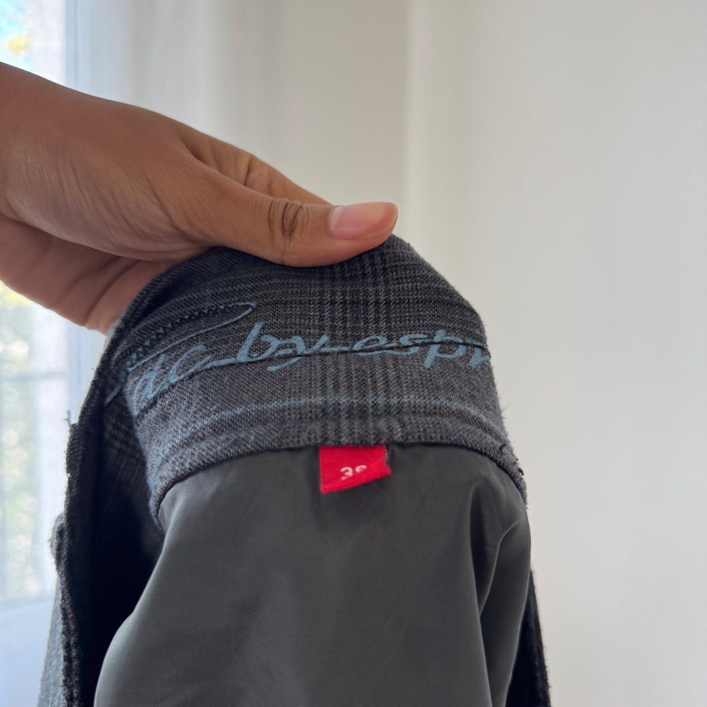 Vintage Esprit Plaid Belt-Detail Mini Skirt (S/M)