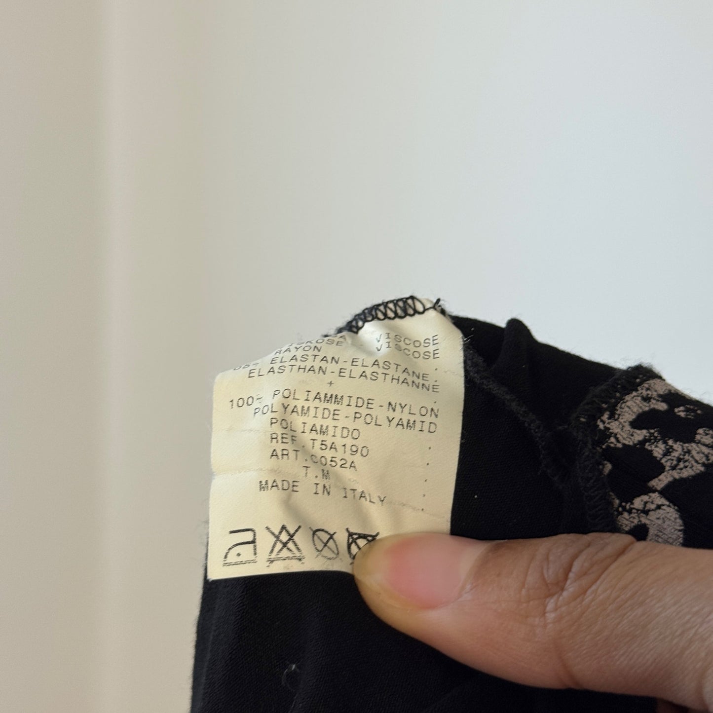 Vintage Italian Mesh Overlay Midi Dress (S)