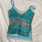 Vintage 2000s Sequin Mesh Cami Top (One size)