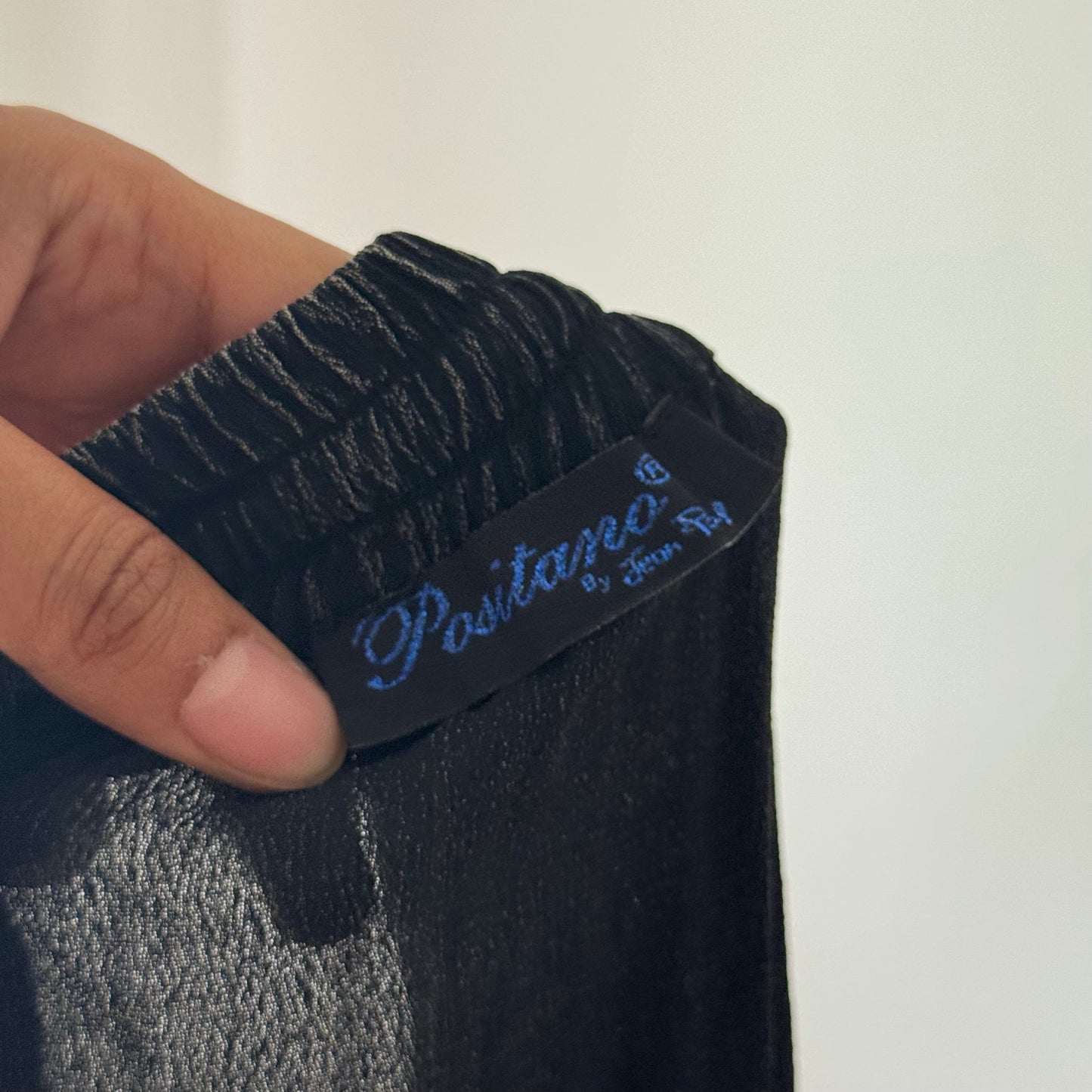 Vintage Black Sheer Lace Patchwork Maxi Skirt Euro Y2K (S/M)