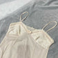 Sourced in Italy - Vintage 70s pastel pink lace trimmed slip dress (XS) ballet