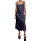 Vintage Y2K Purple Satin Slip Dress (M) Elegant Prom Party Made in Italy