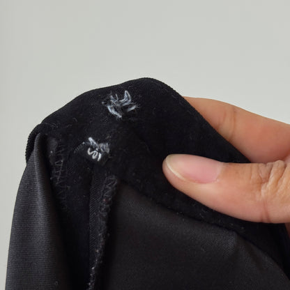 Vintage Euro black embroidered flare pants (Small)