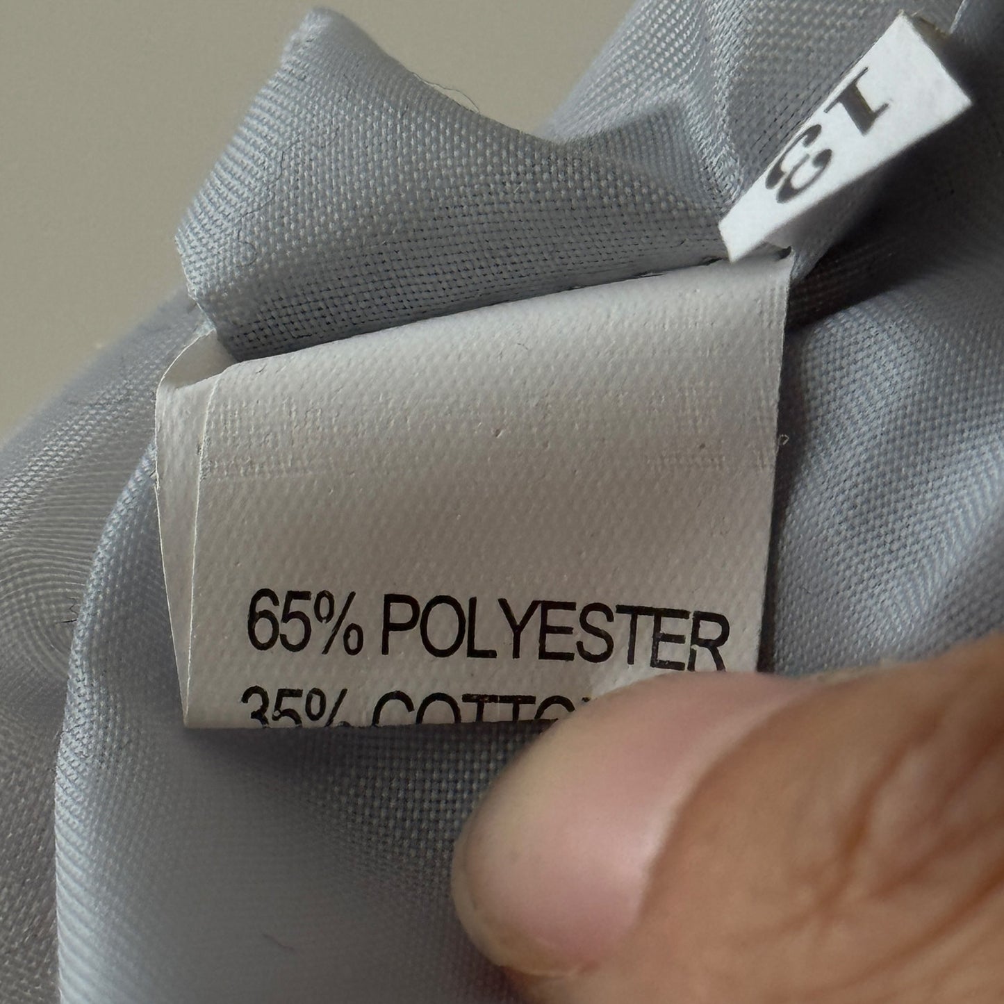 Vintage Euro grey skirt with embroidered floral hem — deadstock (Small)