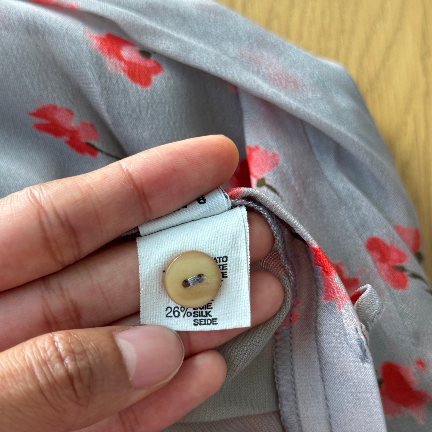 Vintage Italian Mesh Floral Maxi Skirt (XS/S)