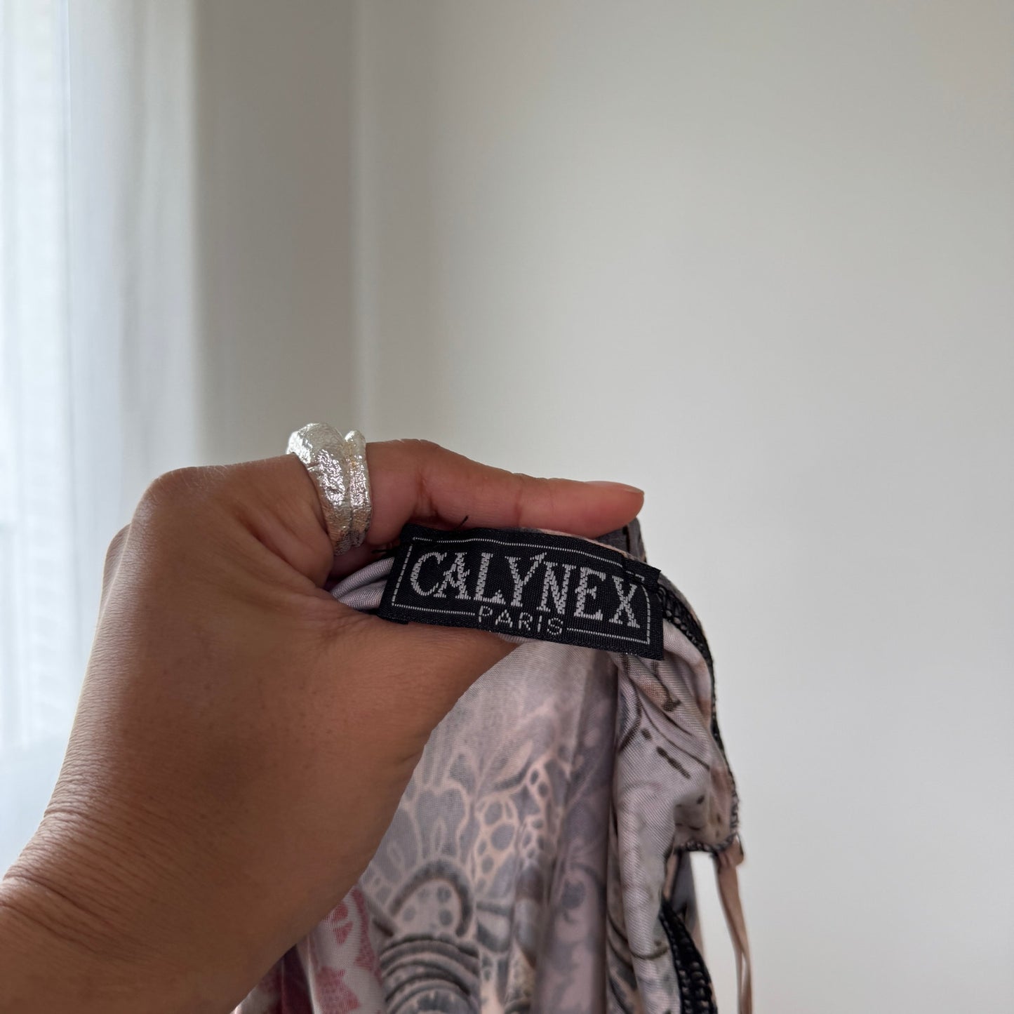 Vintage Mixed Print Slip Dress (S)